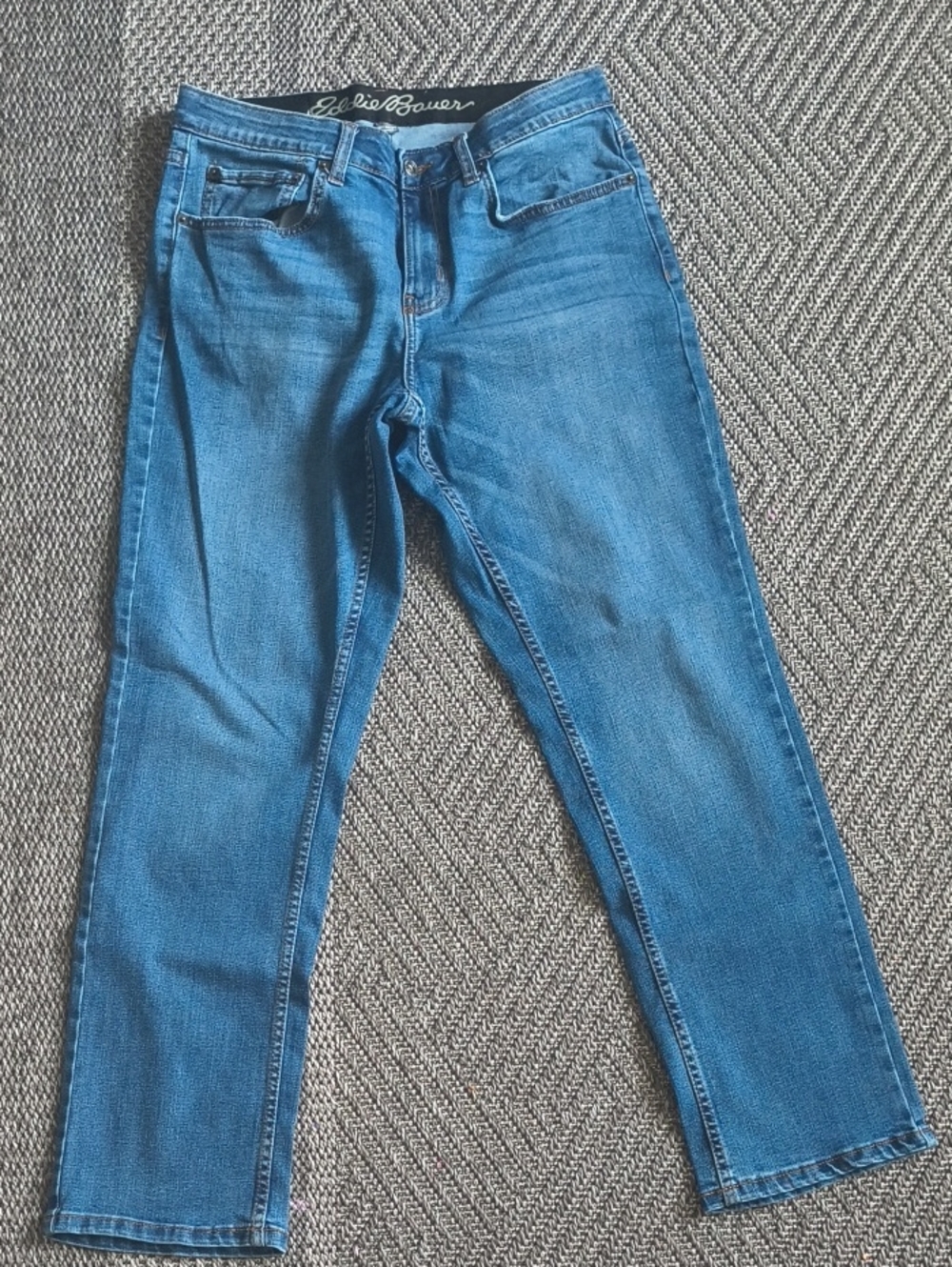 Eddie Bauer Blue Denim Jeans with Contrast Stitching